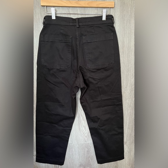 Everlane The Straight Leg Crop Black Jeans Size 6 - Picture 9 of 10